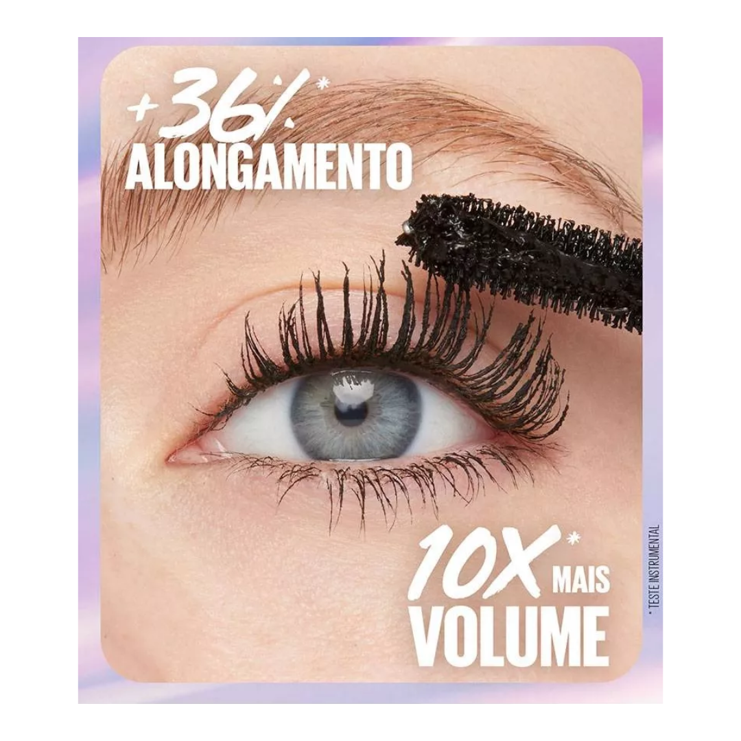 Máscara de Cílios Blackest Black The Falsies Surreal Efeito 3D Lavável Maybelline