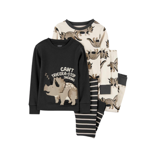 Kit Pijama 4 Peças Dinossauro Triceratops Carter's