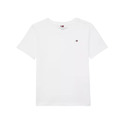 Camiseta Infantil Logo Branca Tommy Hilfiger