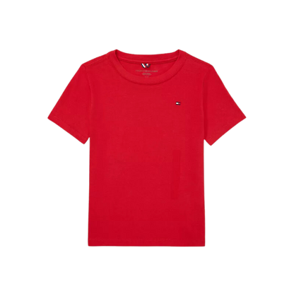 Camiseta Infantil Logo Vermelha Tommy Hilfiger