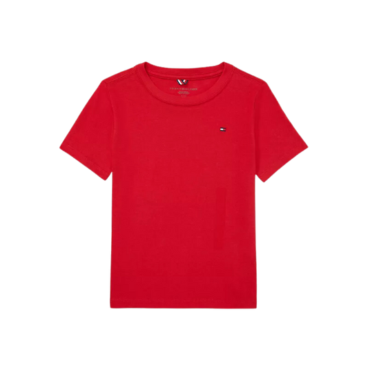 Camiseta Infantil Logo Vermelha Tommy Hilfiger