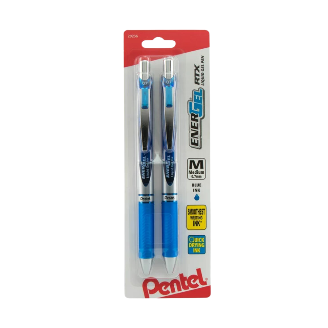 Caneta em Gel 0.7 2 Unidades Azul Pentel
