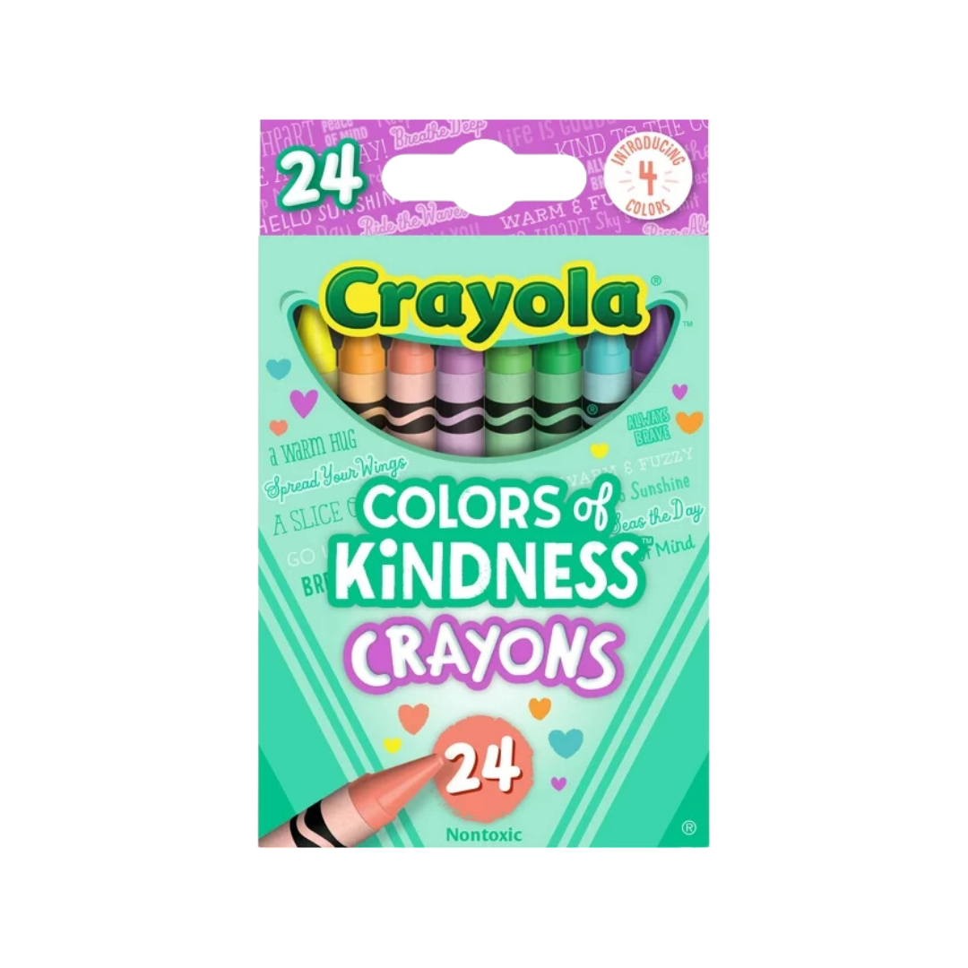 Giz de Cera 24 Cores Frases Motivacionais Crayola