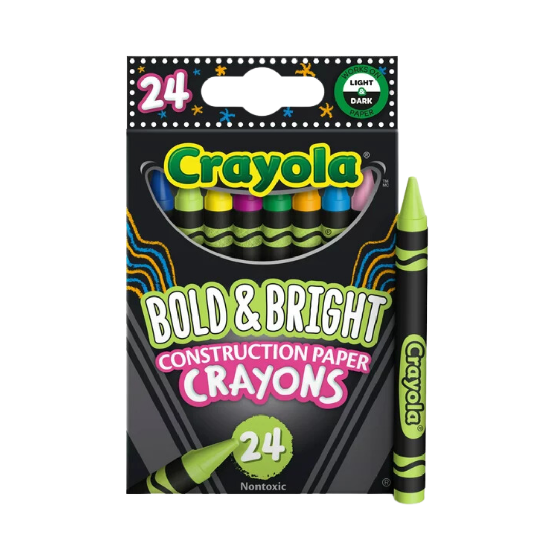 Giz de Cera 24 Cores Neon Crayola