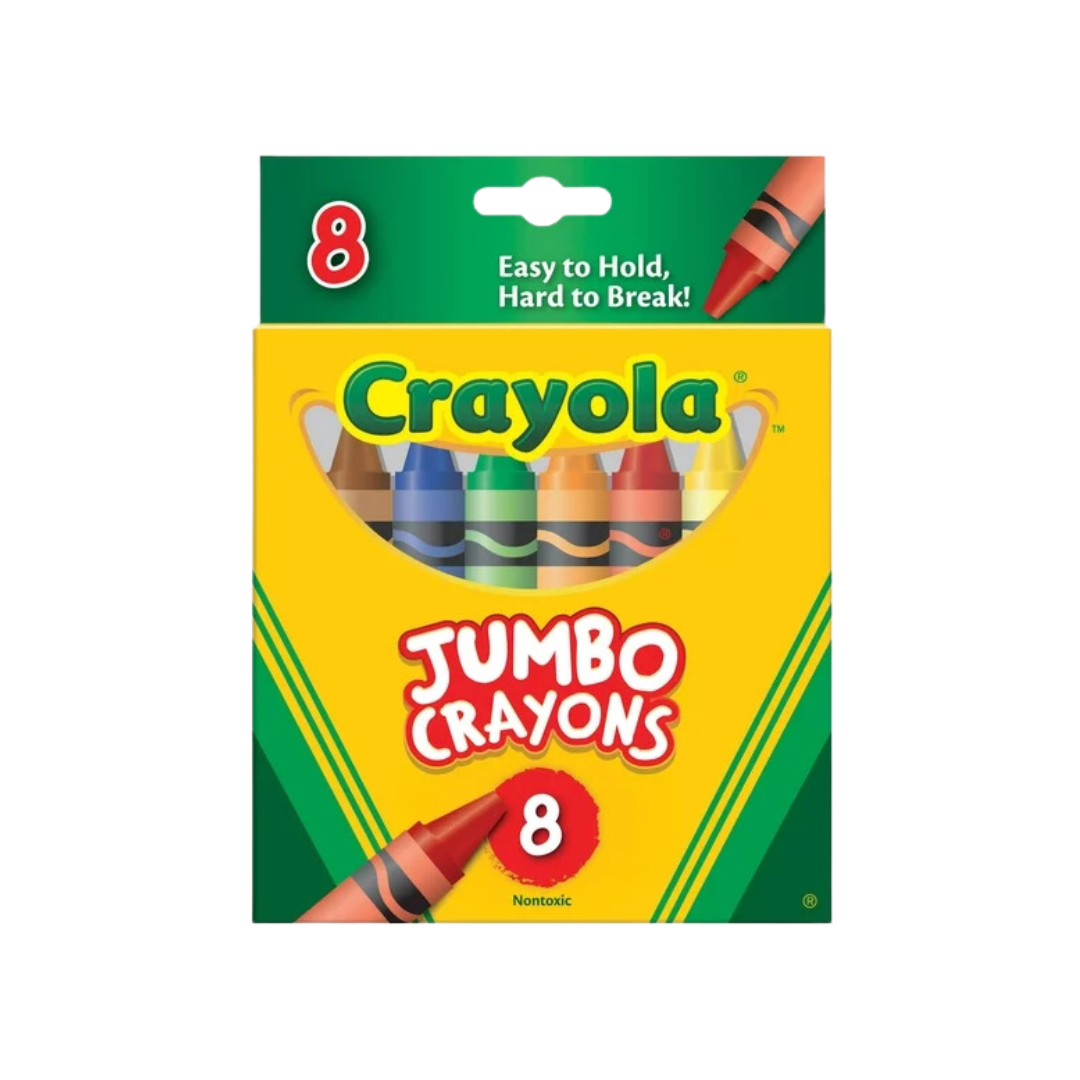 Giz de Cera Jumbo 8 Cores Crayola