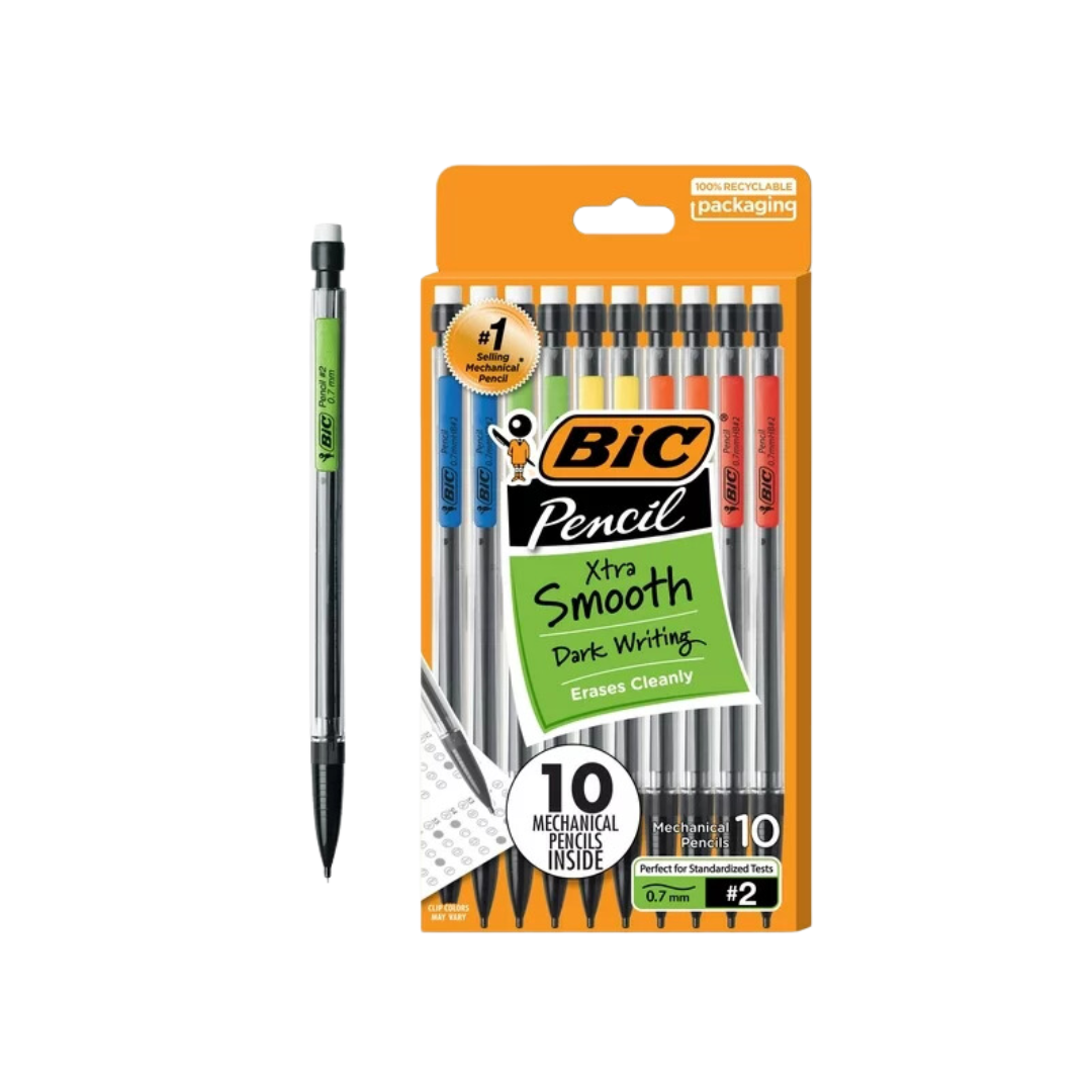 Kit Lapiseira 0.7mm Colorida Bic 10 Unidades