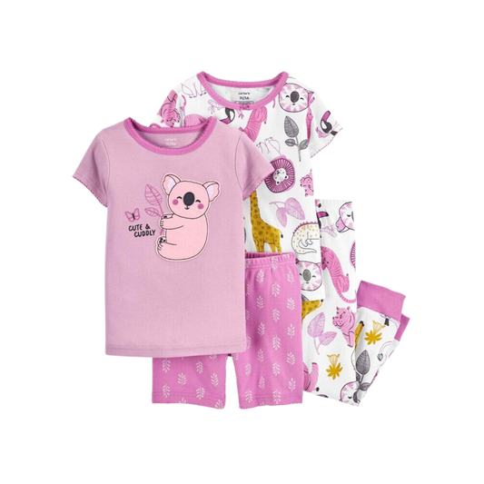 Kit Pijama 4 Peças Coala e Bichinhos Carter's