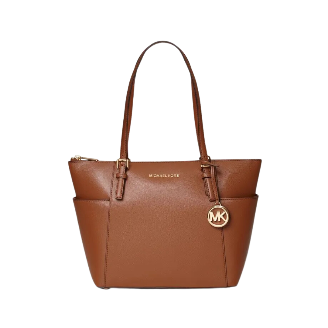 Bolsa Tote Jet Set Média De Couro Michael Kors