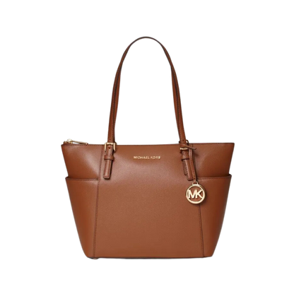 Bolsa Tote Jet Set Média De Couro Michael Kors