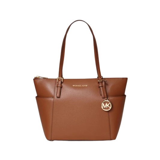 Bolsa Tote Jet Set Média De Couro Michael Kors