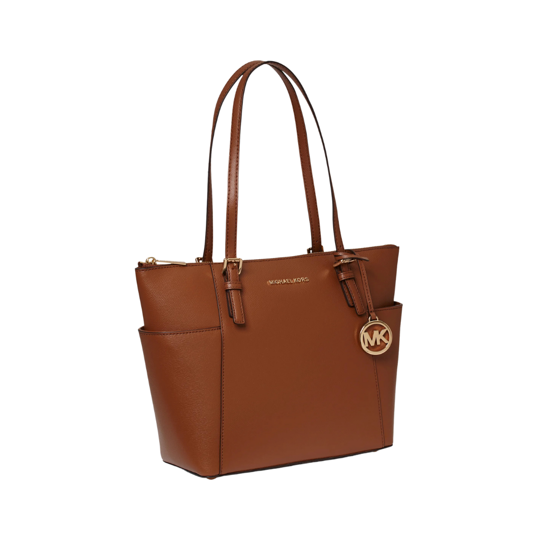 Bolsa Tote Jet Set Média De Couro Michael Kors