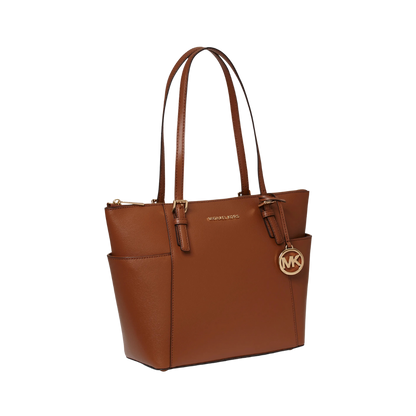 Bolsa Tote Jet Set Média De Couro Michael Kors