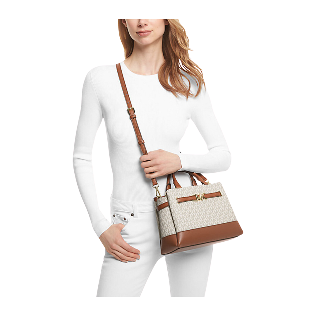 Bolsa Reed Small Belted Logo Satchel Michael Kors