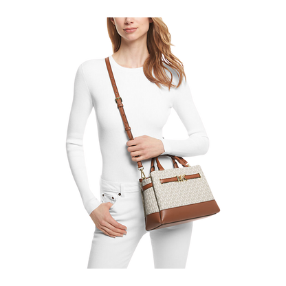 Bolsa Reed Small Belted Logo Satchel Michael Kors