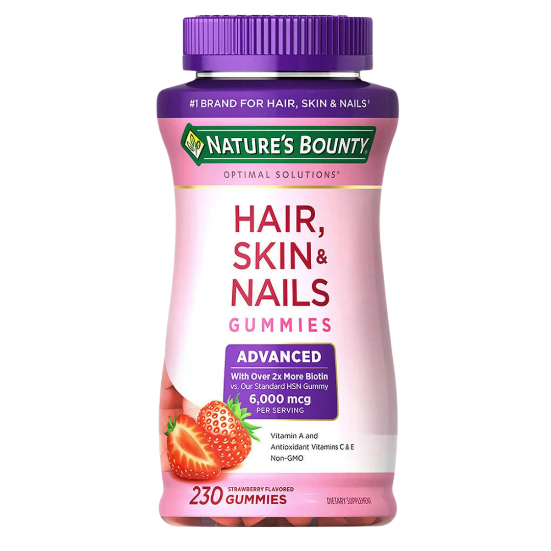 Vitamina Natures Bounty Pele, Cabelo, E Unhas - 230 Gomas 6000mcg