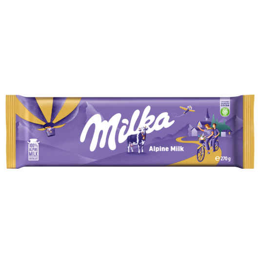 Barra de chocolate Milka - Leite Alpino