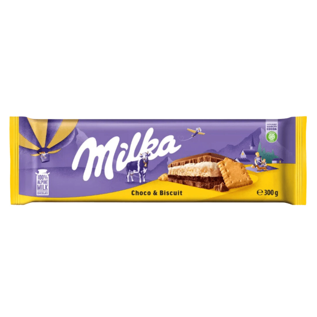 Barra de chocolate Milka - Chocolate & Biscoito