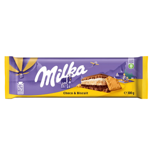 Barra de chocolate Milka - Chocolate & Biscoito