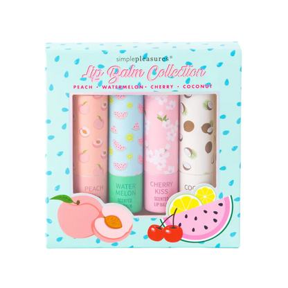 Kit com 4 balms de frutas