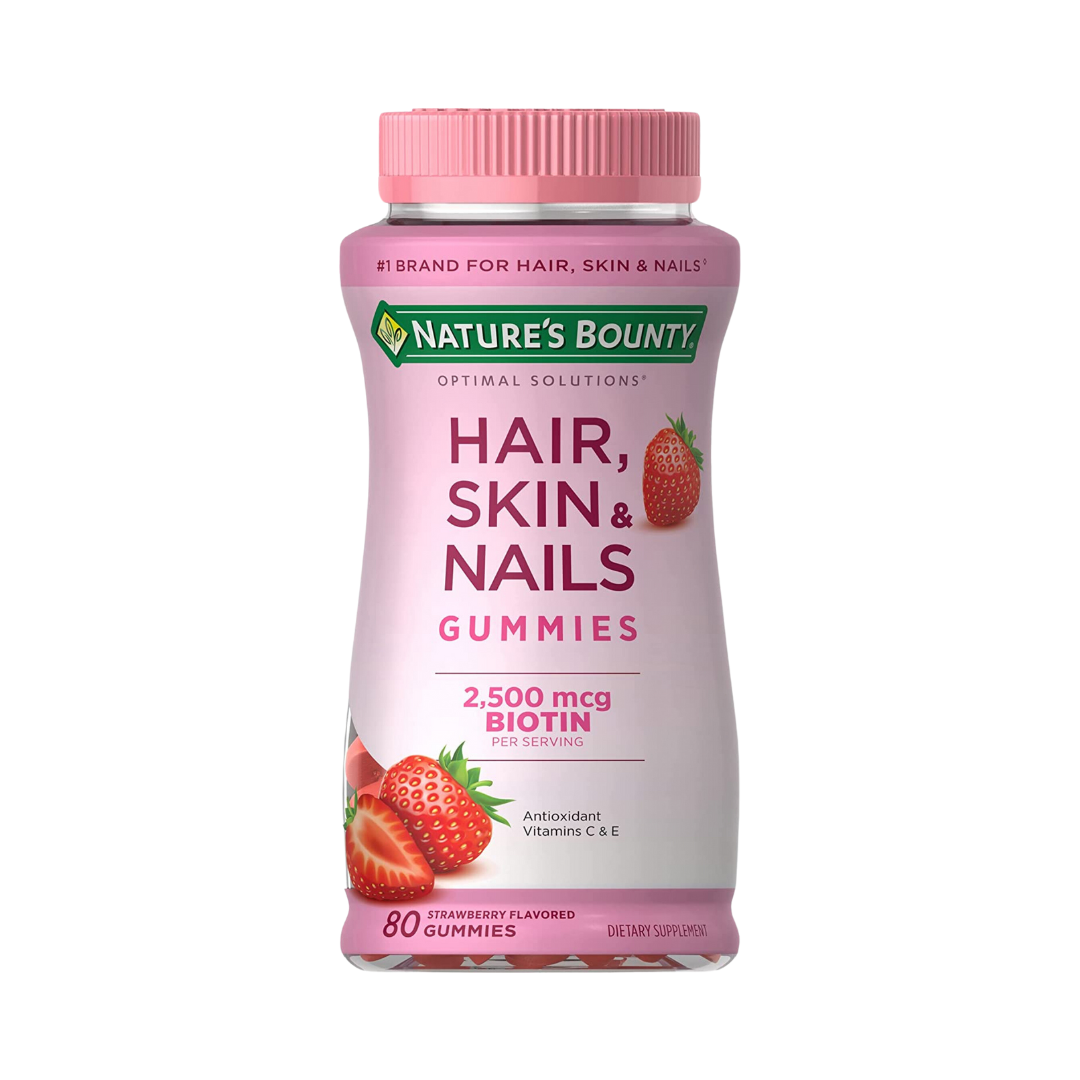 Vitamina Cabelo, Pele e Unhas 2,500mcg 80 Gummies Nature's Bounty