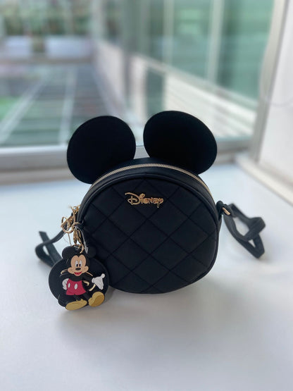 Bolsa Disney Mickey Mouse Com Dois Chaveiros